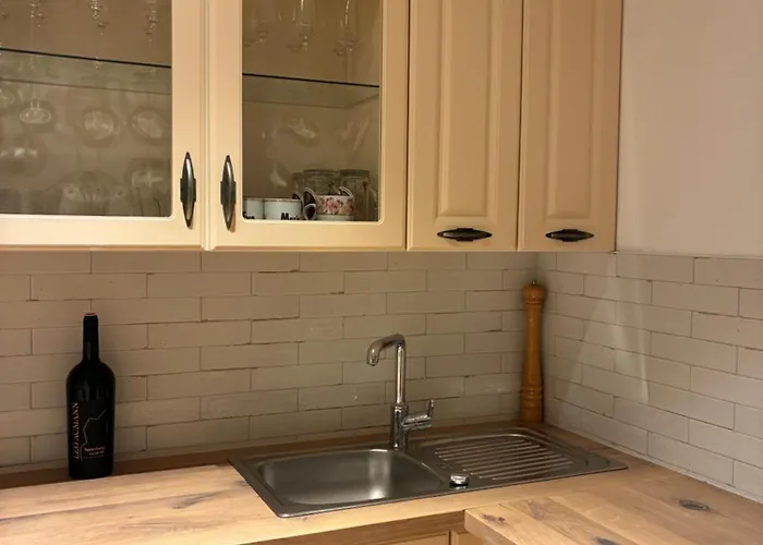 شقة Zentrales Panorama-apartment Ueber Den Daechern Am Meranplatz - Terrasse Und Lage باد اوسي